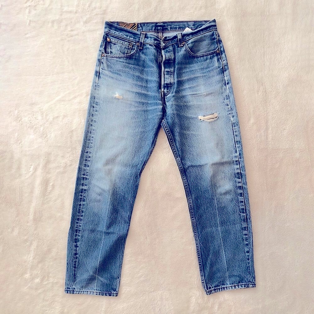 VINTAGE LEVI'S | 501 | Indigo | Tag size 34x32 | Actual size 32x28